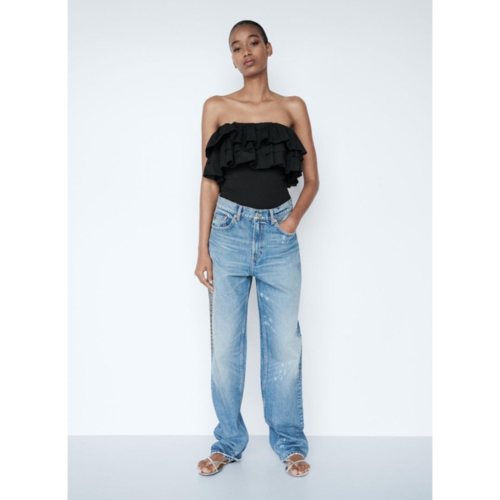 Zara Ruffle Bodysuit - Picture 4 of 10